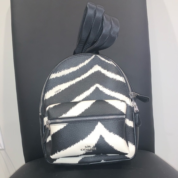 coach zebra backpack